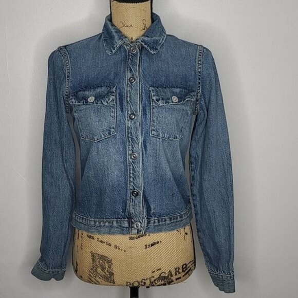Elizabeth and James Denim Jacket Small Classic Designer - Picture 13 of 13